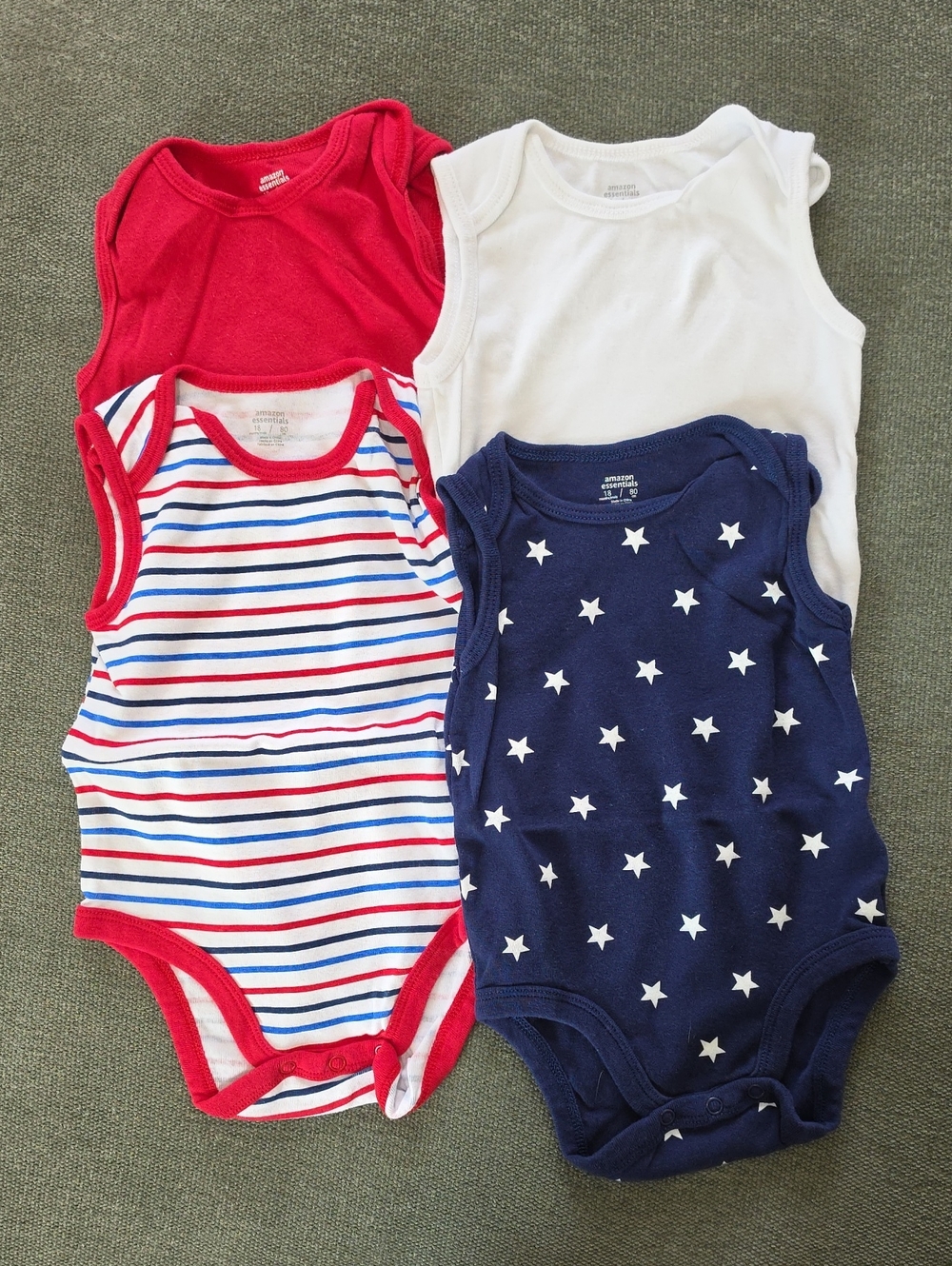 Kids Sleeveless One-Piece Set - Set Of 4